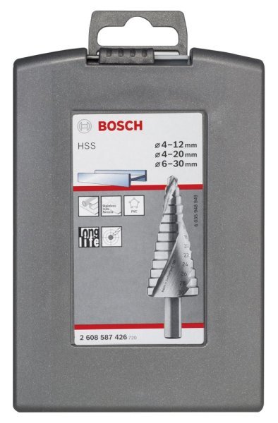 Bosch - HSS 3'lü Pro-box 4-12,4-20,6-30 mm 2608587426