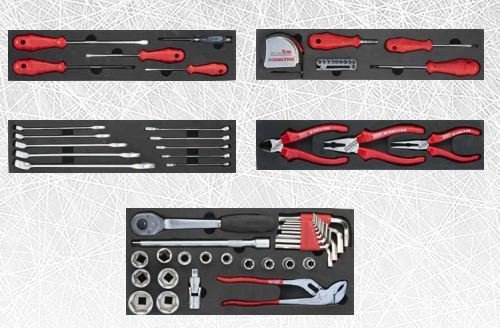 İzetaş Mekanik Takım Çantası 65 PARÇA (Beş Gözlü DOLU)