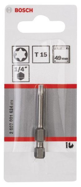 Bosch - Extra Hard Serisi Vidalama Ucu T15*49 mm 1'li 2607001634