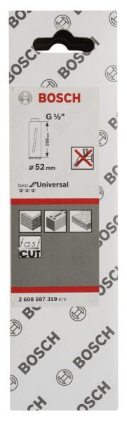 Bosch - Best Serisi G 1 2'' Girişli Kuru Karot Ucu 52*150 mm 2608587319
