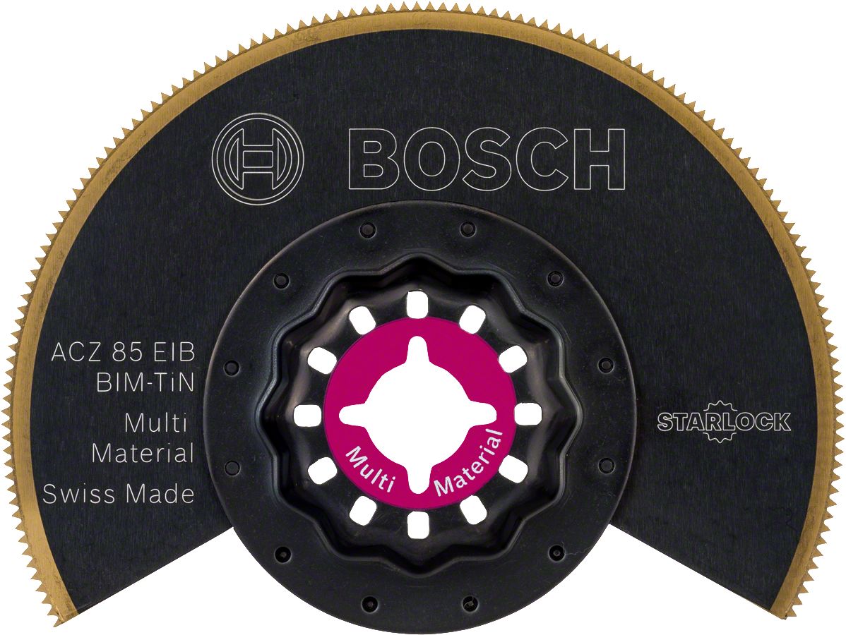 Bosch - Starlock - ACZ 85 EIB - BIM-TIN Çoklu Malzeme İçin Segman Testere Bıçağı, Bombeli 1'li 2608661758