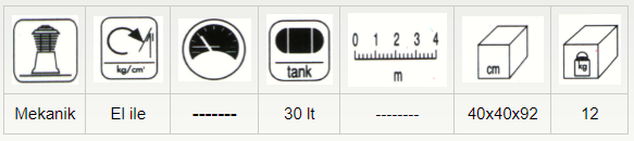 Özsan Mekanik Yağ Boşaltma Kovası 50Lt