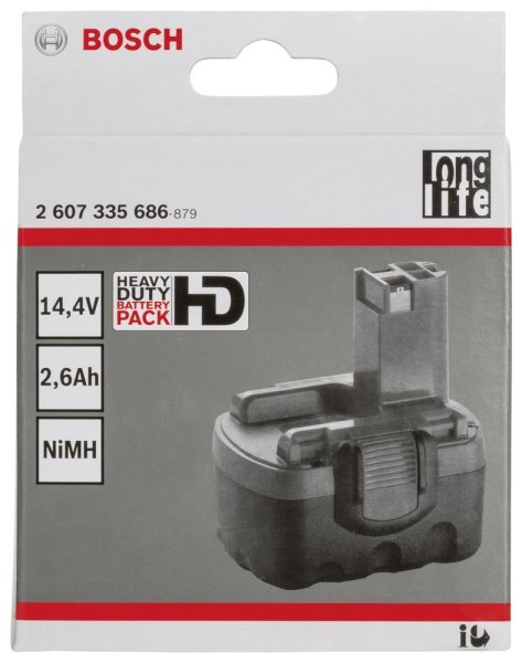 Bosch - 14,4 V 2,6 Ah HD NiMh O-Pack Akü 2607335686
