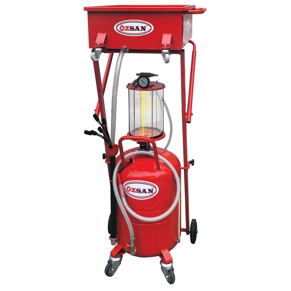 Özsan Teleskopik Yağ Emme Pompası 80+50Lt (Çift Kollu)