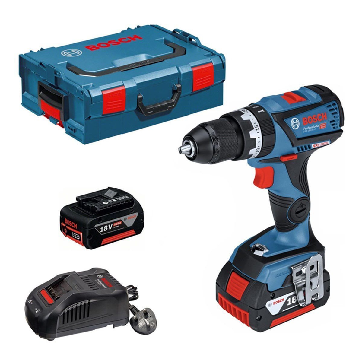 Bosch Professional GSB 18V-110 C Akülü Darbeli Delme Vidalama Makinesi