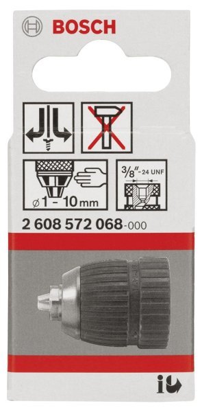 Bosch - 1-10 mm - 3 8''-24 Anahtarsız Mandren 2608572068