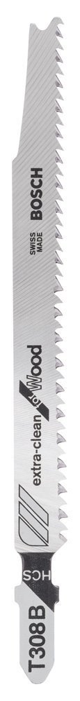 Bosch - Ekstra Temiz Kesim Serisi Ahşap İçin T 308 B Dekupaj Testeresi Bıçağı - 3'Lü Paket 2608663750
