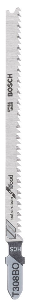 Bosch - Ekstra Temiz Kesim Serisi Ahşap İçin T 308 BO Dekupaj Testeresi Bıçağı - 3'Lü Paket 2608663867