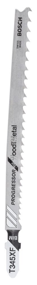 Bosch - Ahşap ve Metal İçin T 345 XF Dekupaj Testeresi Bıçağı - 100'Lü Paket 2608634486
