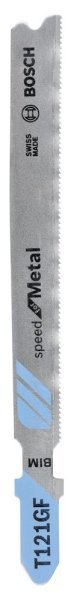Bosch - Hızlı Kesim Serisi Metal İçin T 121 GF Dekupaj Testeresi Bıçağı - 25'Li Paket 2608636697