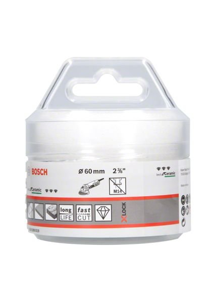 Bosch - X-LOCK - Best Serisi, Taşlama İçin Seramik Kuru Elmas Delici 60*35 mm 2608599019